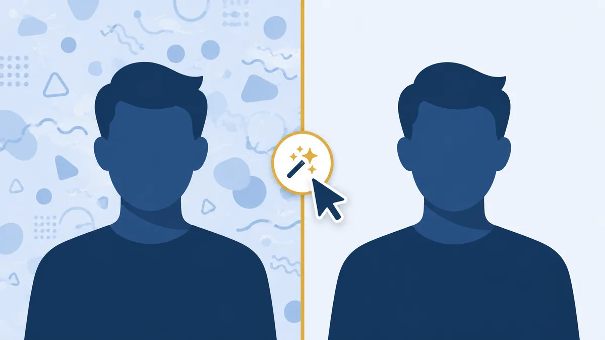 Ilustrasi sebelum dan sesudah hapus background foto online