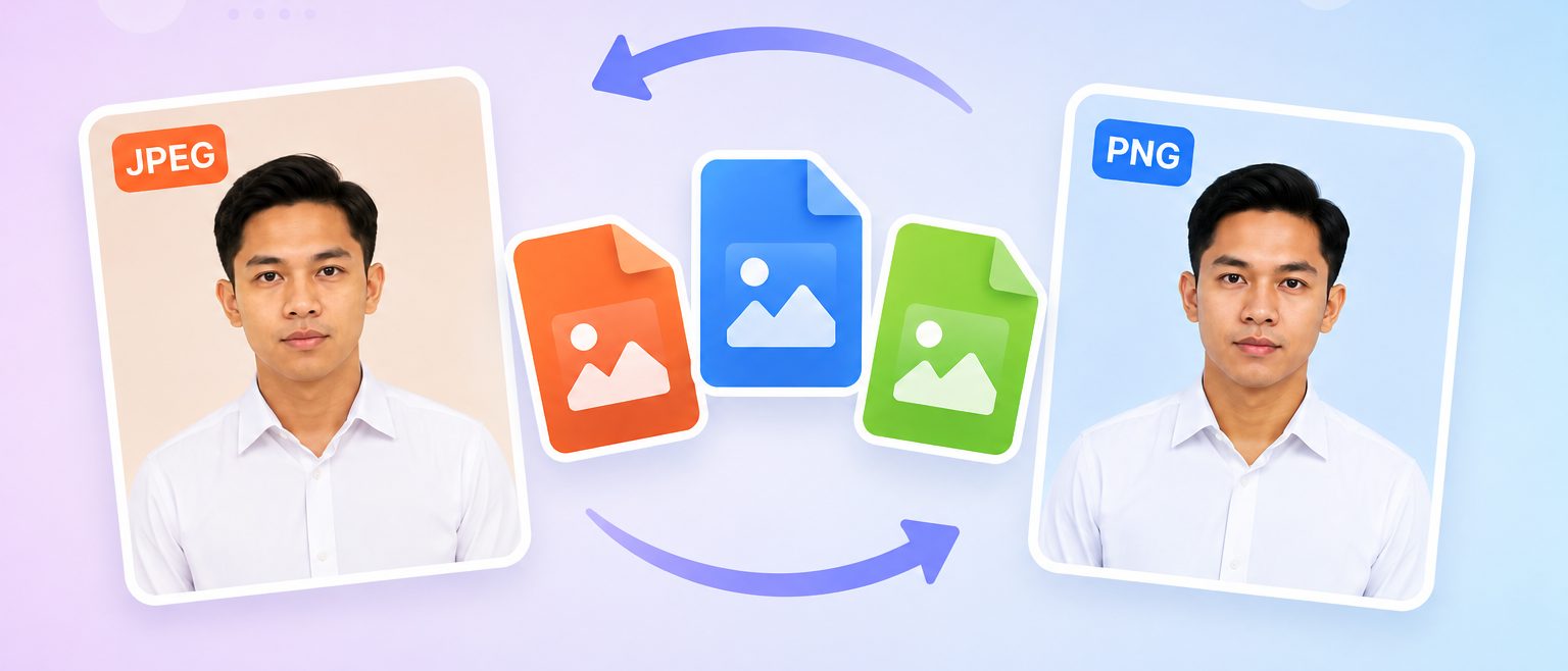 Ilustrasi konversi format gambar