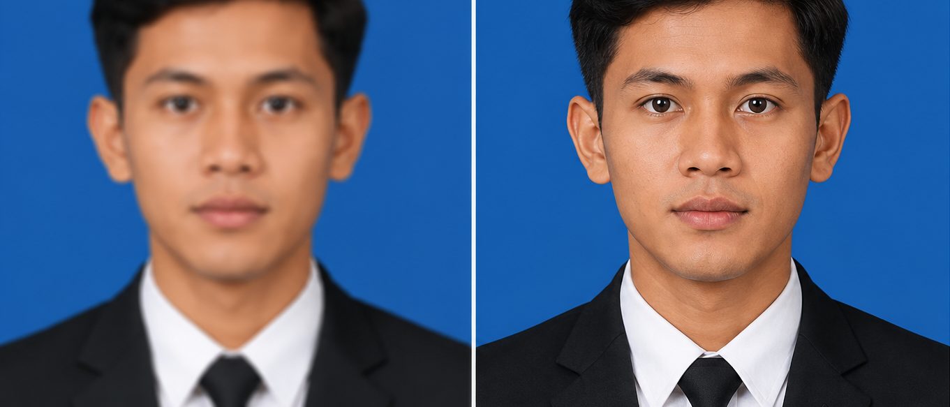 Ilustrasi mempertajam foto